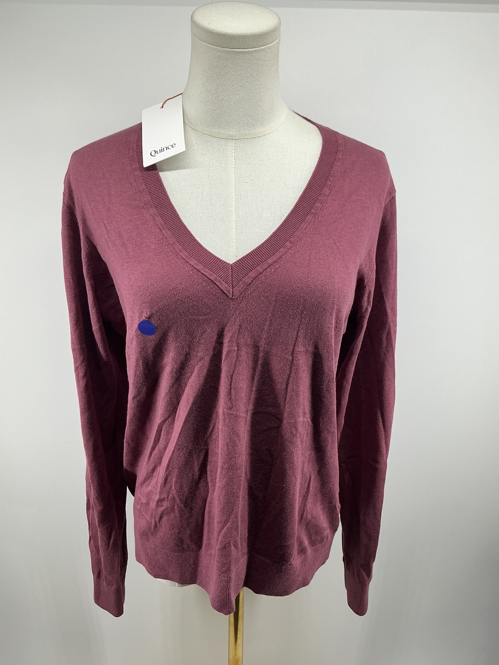 Lightweight Cotton Cashmere V-Neck Sweater